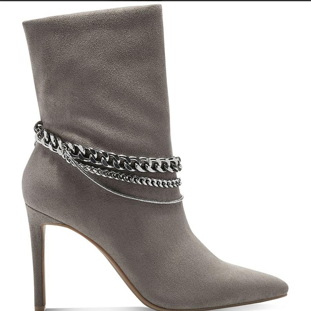 I.N.C  REANNA SUEDE HEELS MID-CALF BOOTS